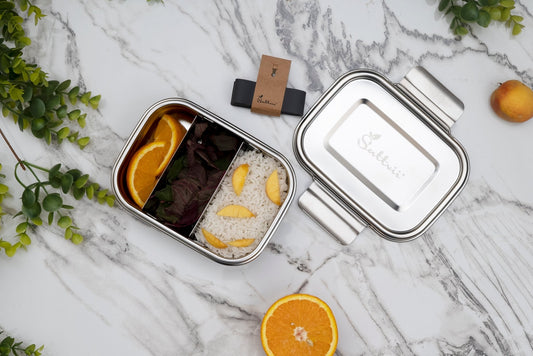 Premium-Set: Edelstahl Brotdosen Duo – Klein, Fein, Perfekt! - Edelstahl Lunchboxen von Sattvii®