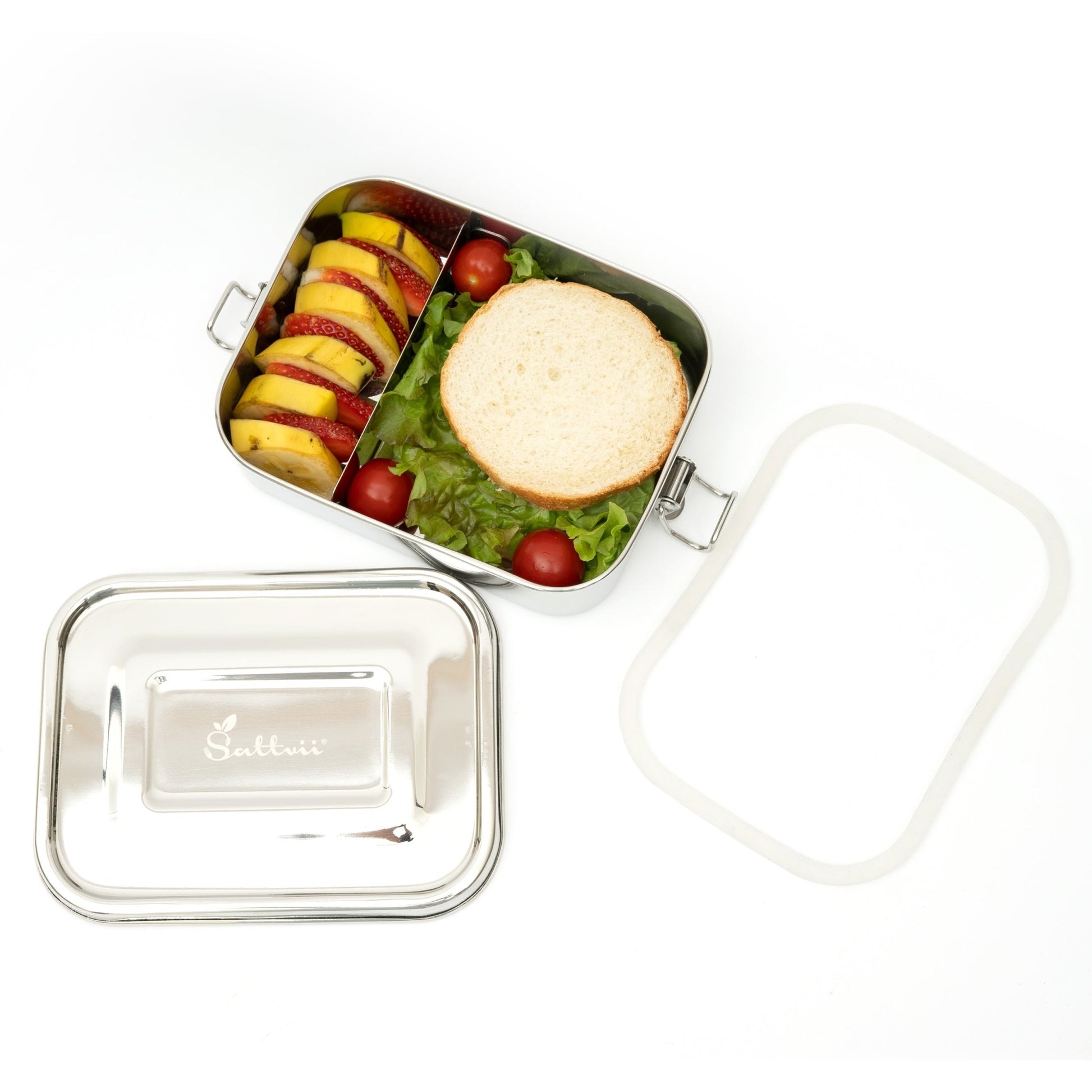 Edelstahl Bento Box 800 ml - Edelstahl Lunchboxen von Sattvii®