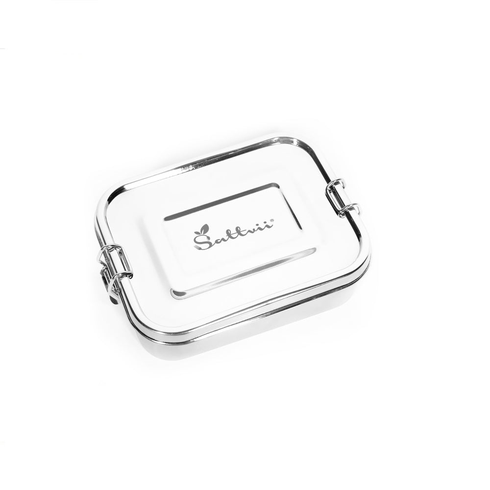 Edelstahl Bento Box 800 ml & Feste Trennwände - Edelstahl Lunchboxen von Sattvii®
